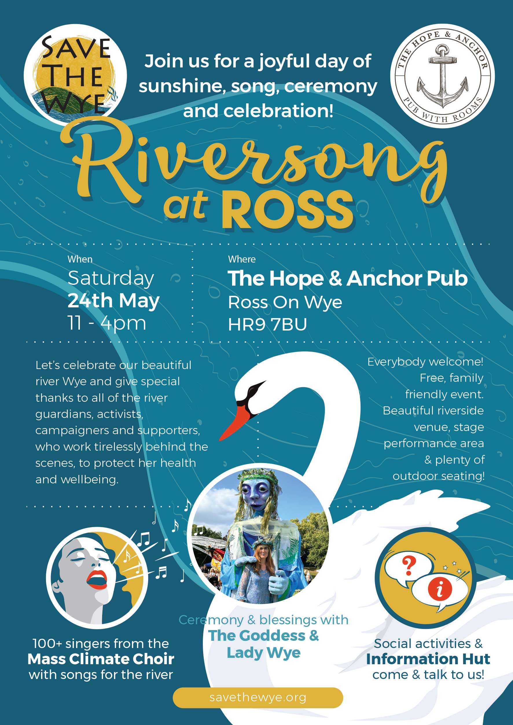 Riversong at Ross A5 poster